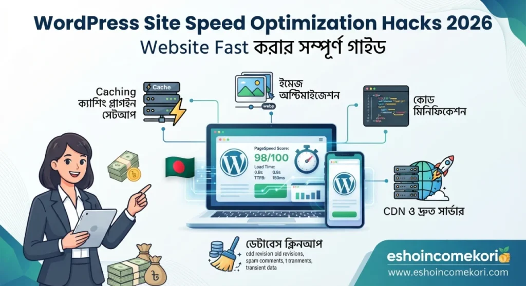 WordPress Site Speed Optimization Hacks 2026 – Website Fast করার সম্পূর্ণ গাইড