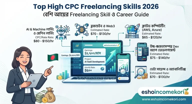 Top High CPC Freelancing Skills 2026 – বেশি আয়ের Freelancing Skill ও Career Guide