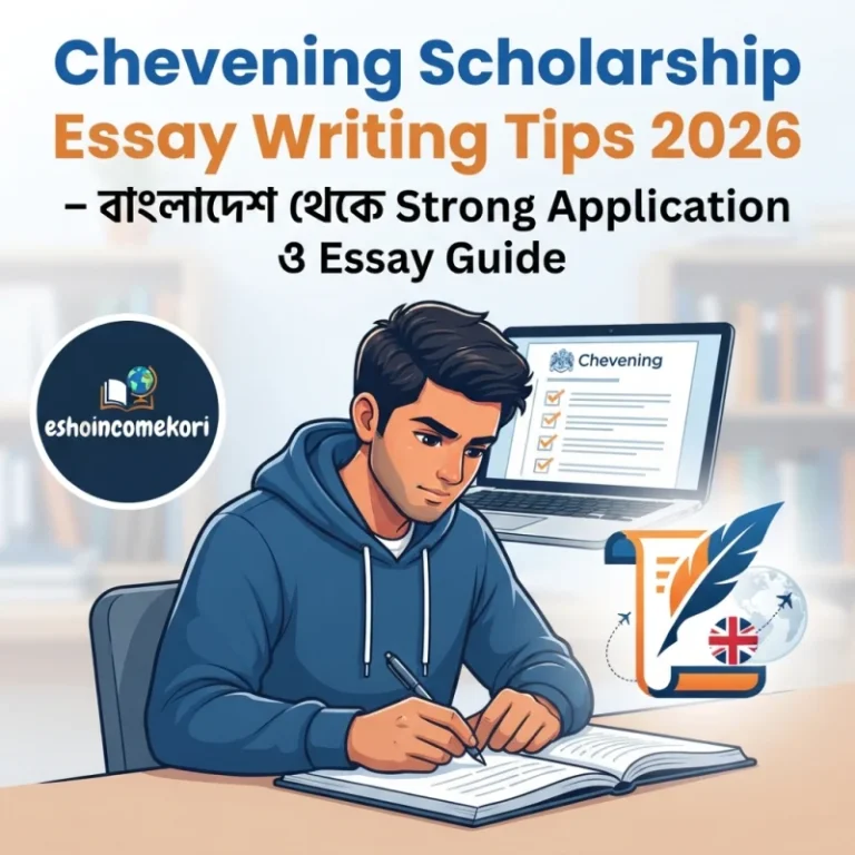 Chevening Scholarship Essay Writing Tips 2026 – বাংলাদেশ থেকে Strong Application ও Essay Guide