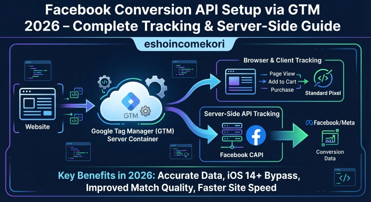 Facebook Conversion API Setup via GTM 2026 – Complete Tracking & Server-Side Guide