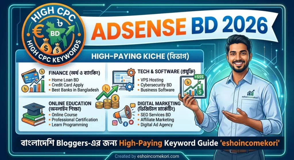 High CPC Keywords List for AdSense BD 2026 – বাংলাদেশি Bloggers-এর জন্য High-Paying Keyword Guide