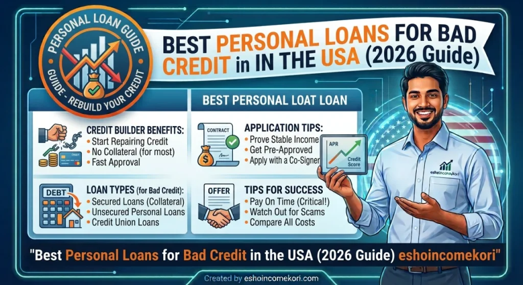 Best Personal Loans for Bad Credit in the USA (2026 Guide)