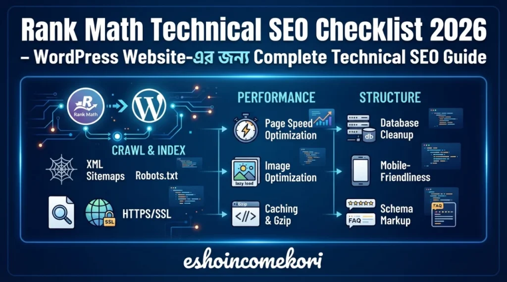 Rank Math Technical SEO Checklist 2026 – WordPress Website-এর জন্য Complete Technical SEO Guide