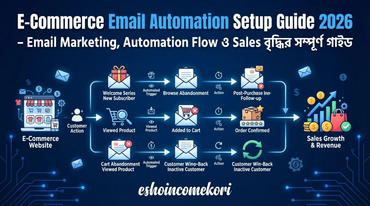 E-Commerce Email Automation Setup Guide 2026 – Email Marketing, Automation Flow ও Sales বৃদ্ধির সম্পূর্ণ গাইড