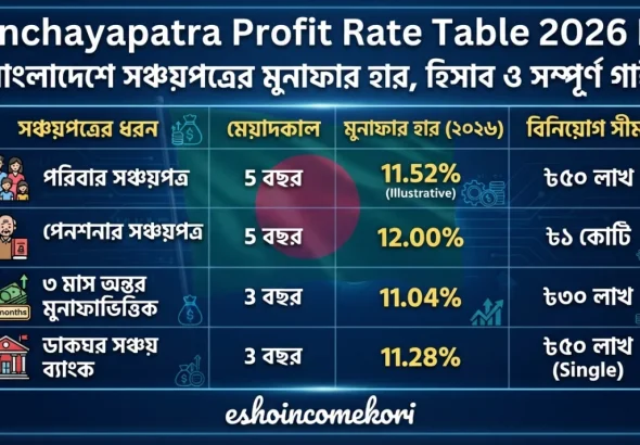 Sanchayapatra Profit Rate Table 2026 BD – বাংলাদেশে সঞ্চয়পত্রের মুনাফার হার, হিসাব ও সম্পূর্ণ গাইড