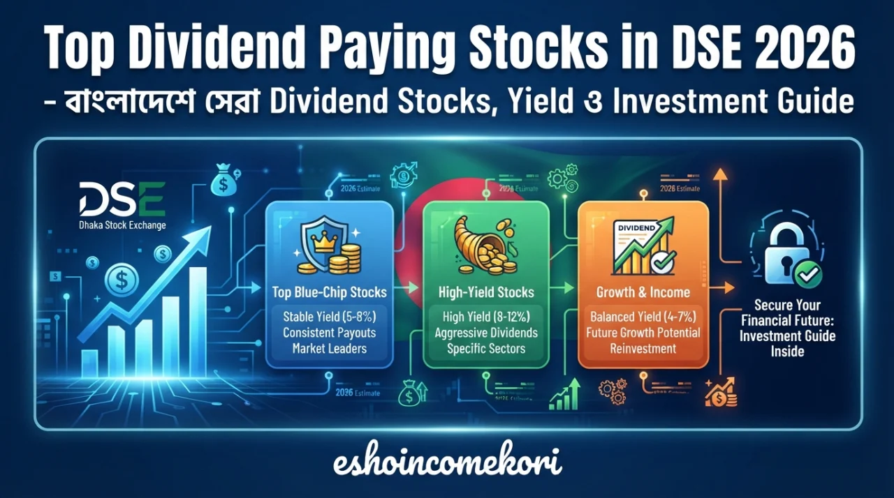 Top Dividend Paying Stocks in DSE 2026 – বাংলাদেশে সেরা Dividend Stocks, Yield ও Investment Guide