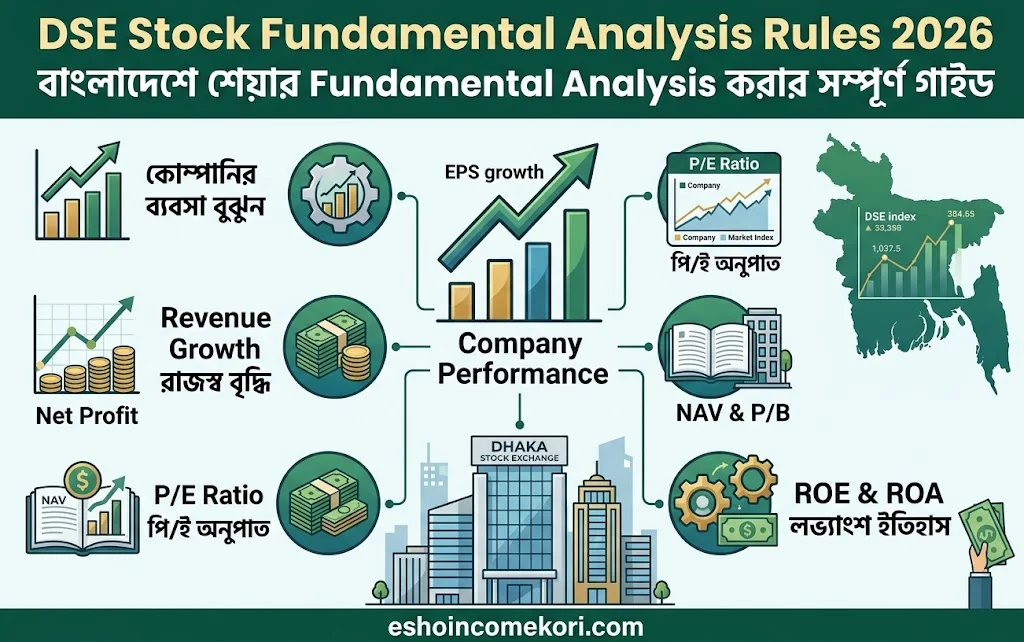 DSE Stock Fundamental Analysis Rules 2026 – বাংলাদেশে শেয়ার Fundamental Analysis করার সম্পূর্ণ গাইড