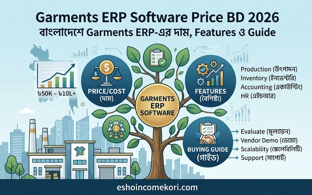Best Garments ERP Software Price BD 2026 – বাংলাদেশে Garments ERP Software-এর দাম, Features ও Buying Guide