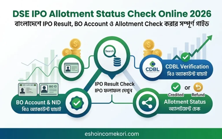 DSE IPO Allotment Status Check Online 2026 – বাংলাদেশে IPO Result, BO Account ও Allotment Check করার সম্পূর্ণ গাইড