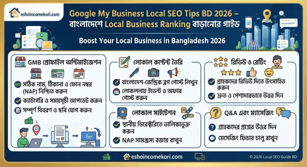 Google My Business Local SEO Tips BD 2026 – বাংলাদেশে Local Business Ranking বাড়ানোর গাইড
