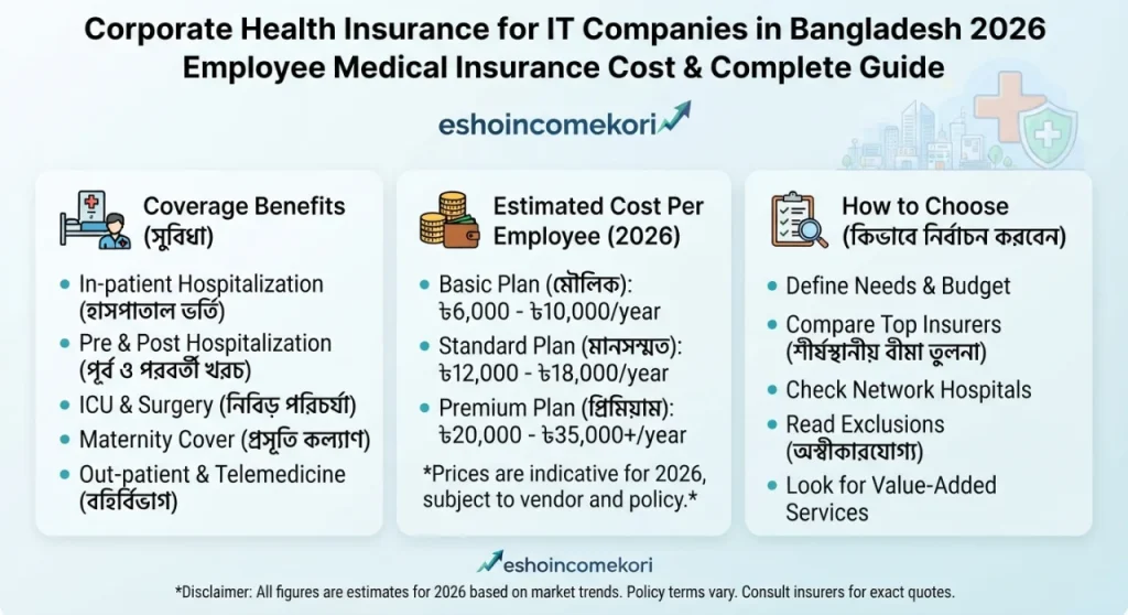 Corporate Health Insurance for IT Companies in Bangladesh 2026 – Employee Medical Insurance Cost & Complete Guide