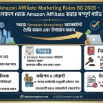 Amazon Affiliate Marketing Rules BD 2026 – বাংলাদেশ থেকে Amazon Affiliate করার সম্পূর্ণ গাইড