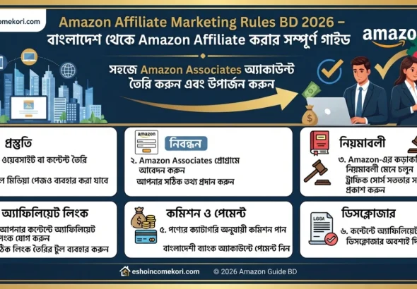 Amazon Affiliate Marketing Rules BD 2026 – বাংলাদেশ থেকে Amazon Affiliate করার সম্পূর্ণ গাইড