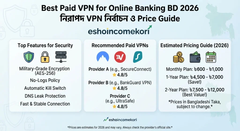 Best Paid VPN for Online Banking BD 2026 – নিরাপদ VPN নির্বাচন ও Price Guide