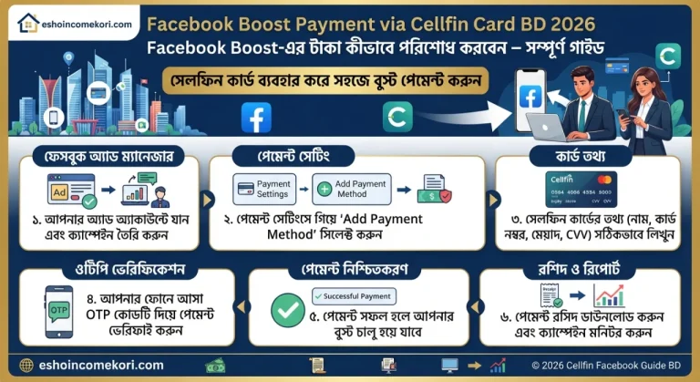 Facebook Boost Payment via Cellfin Card BD 2026 – Facebook Boost-এর টাকা কীভাবে পরিশোধ করবেন