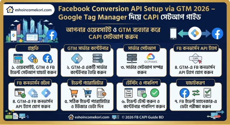 Facebook Conversion API Setup via GTM 2026 – Google Tag Manager দিয়ে CAPI সেটআপ গাইড