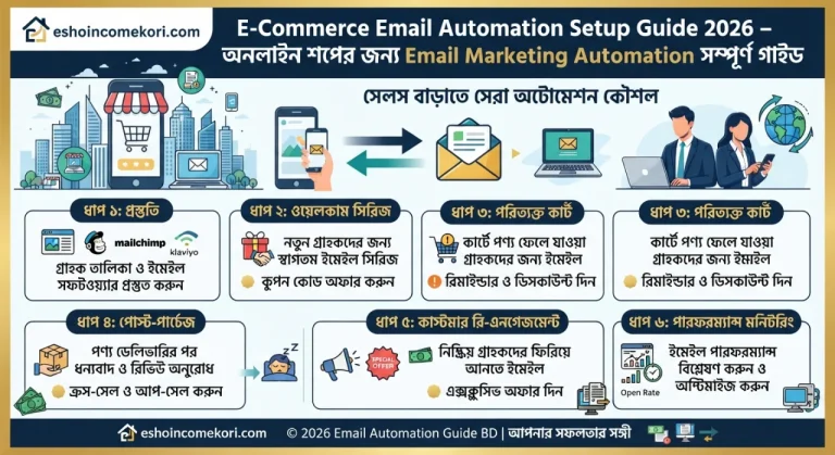 E-Commerce Email Automation Setup Guide 2026 – অনলাইন শপের জন্য Email Marketing Automation